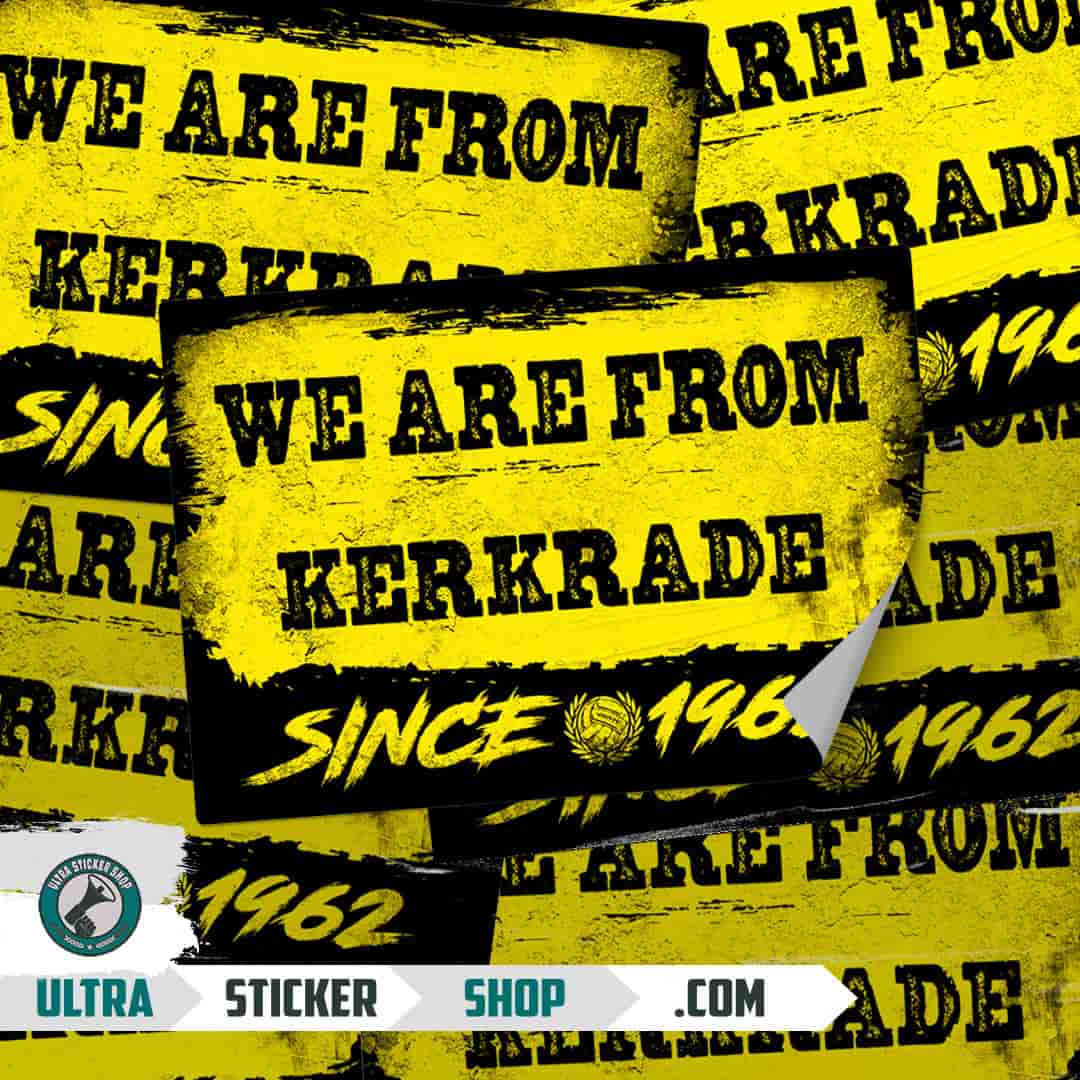 We are from Kerkrade since 1962 Stickers