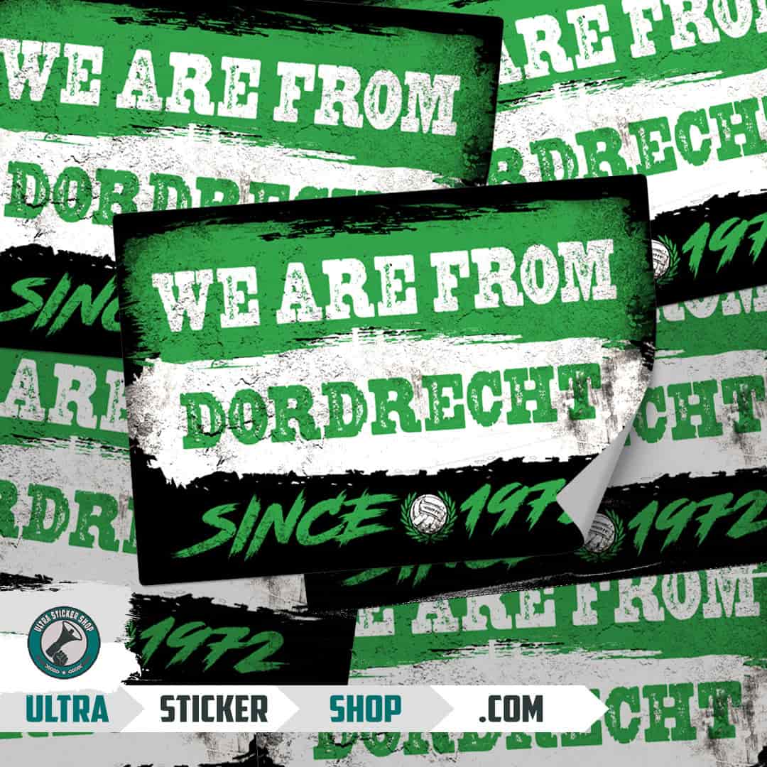 We are from Dordrecht since 1972 Stickers