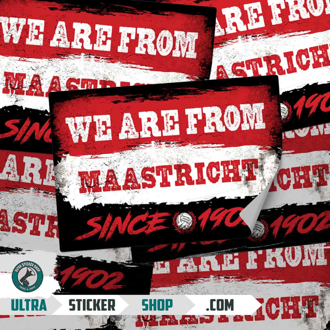We are from Maastricht since 1902 Stickers
