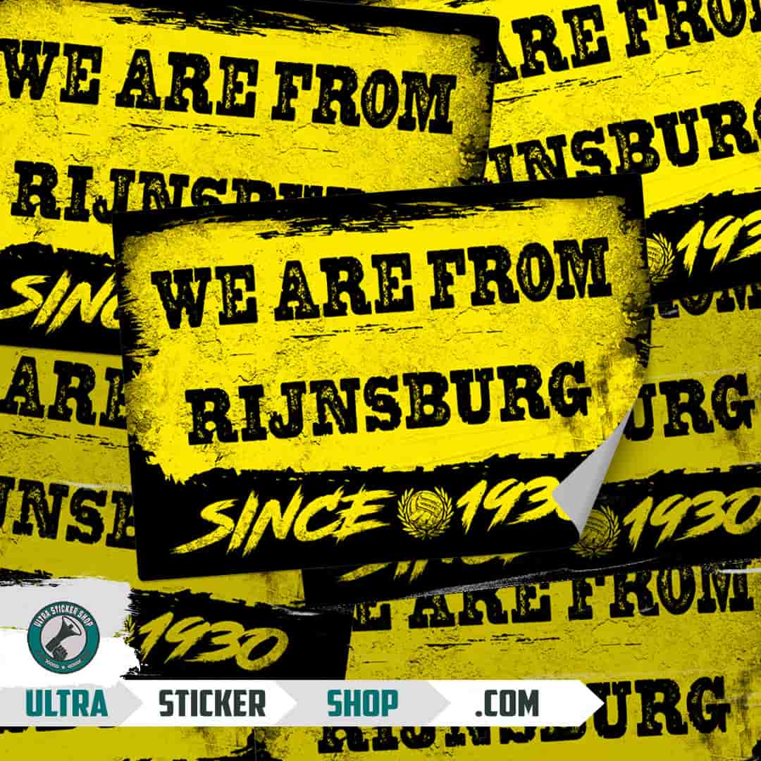 We are from Rijnsburg since 1930 Stickers