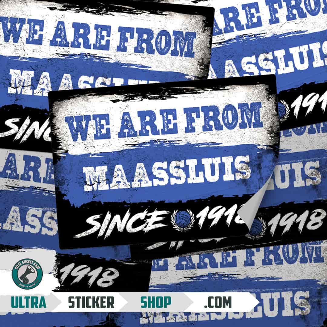 We are from Maassluis since 1918 Stickers