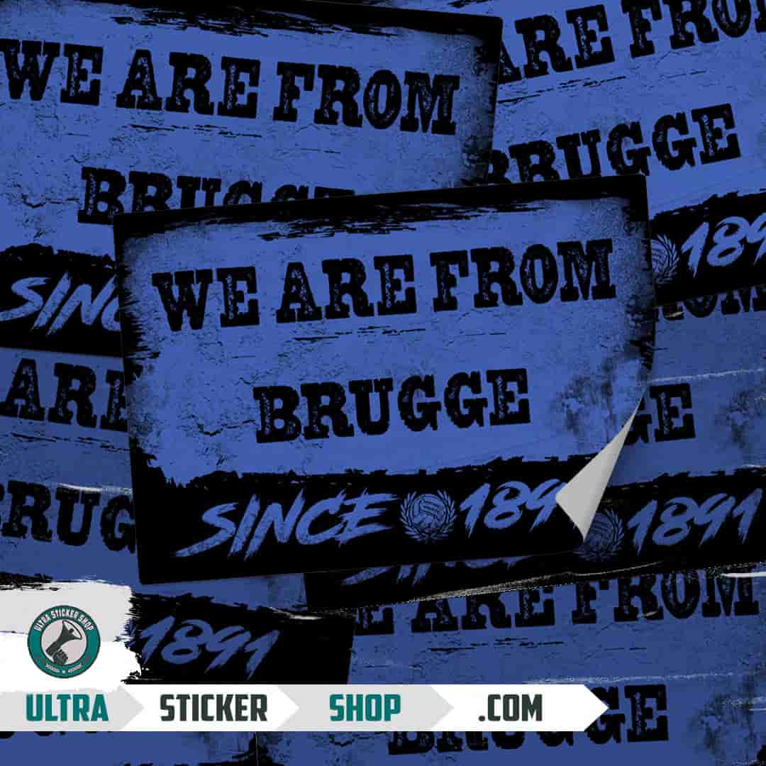 We are from Brugge since 1891 Stickers