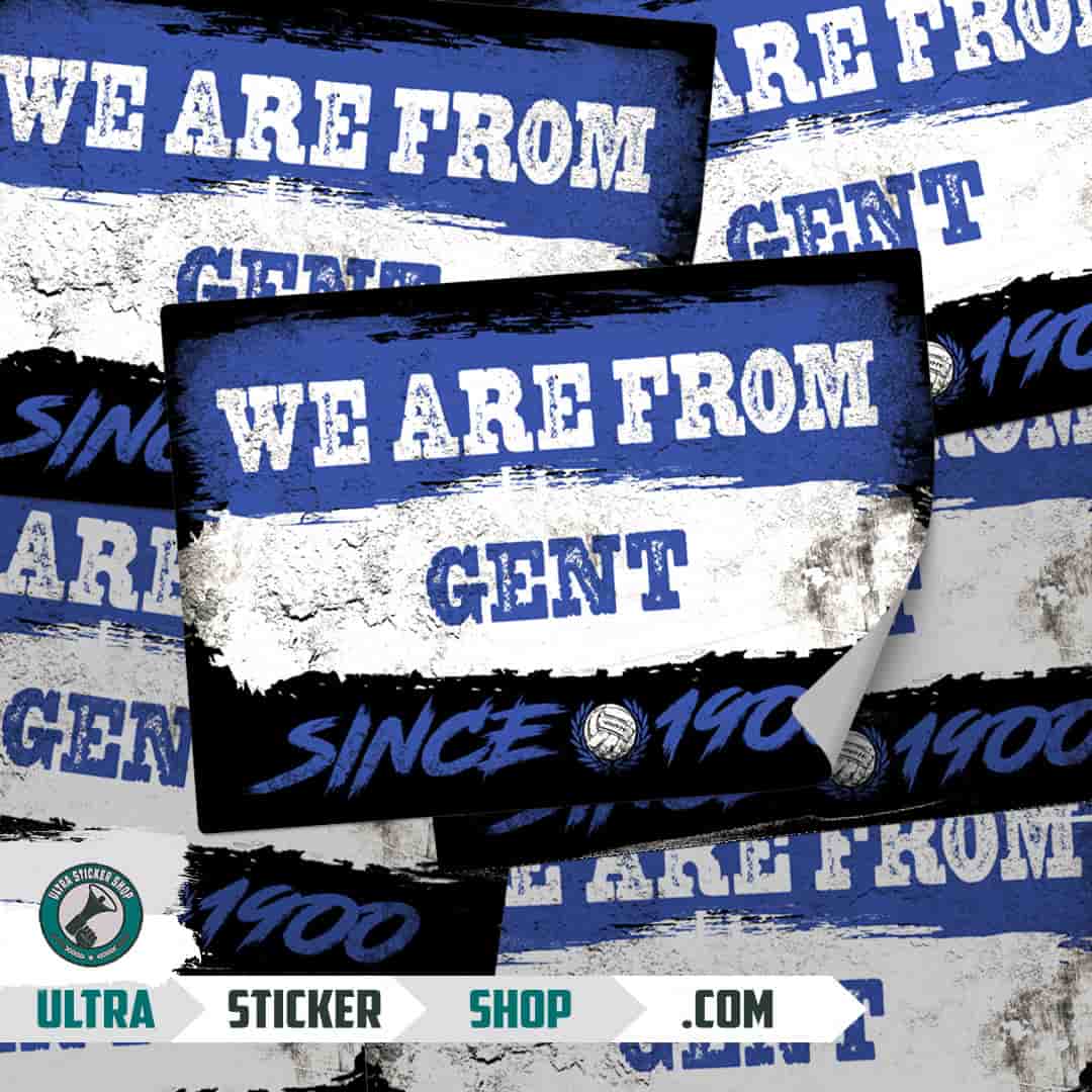We are from Gent since 1900 Stickers
