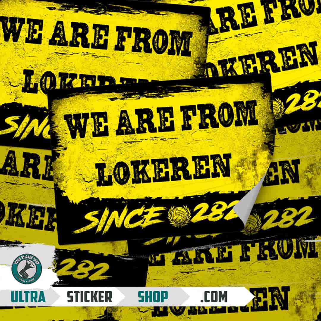 We are from Lokeren since 282 Stickers