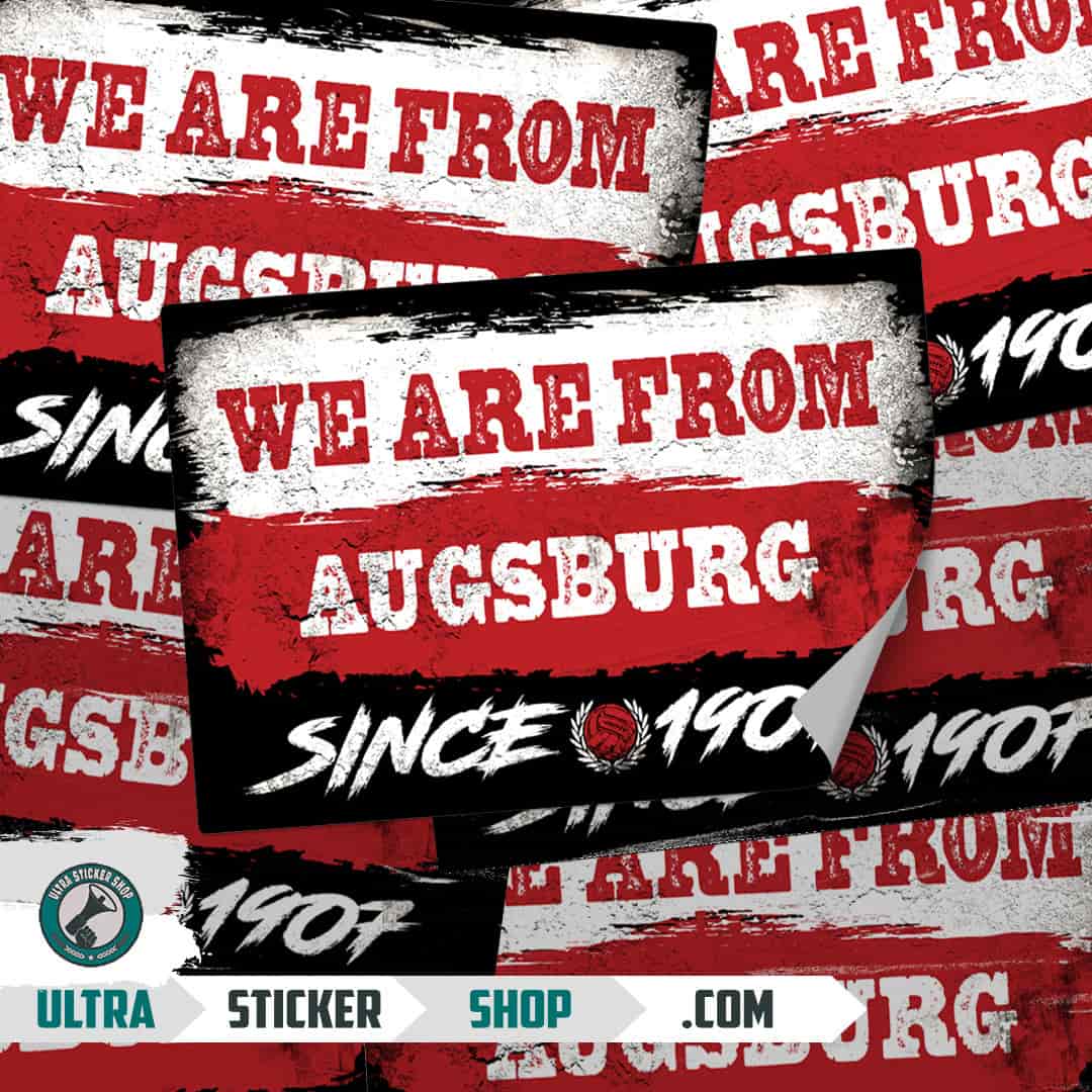 We are from Augsburg since 1907 Stickers