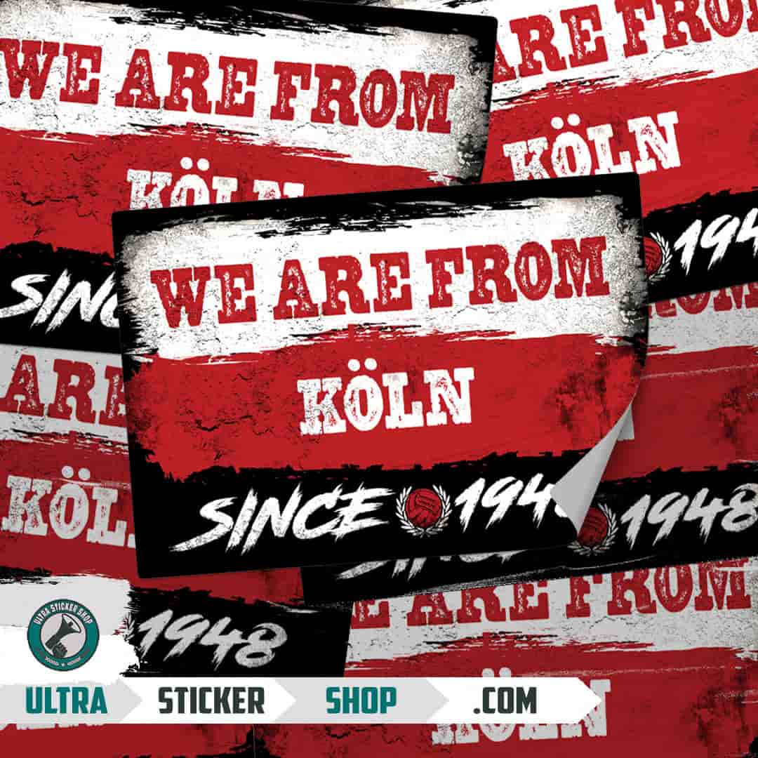 We are from Köln since 1948 Stickers