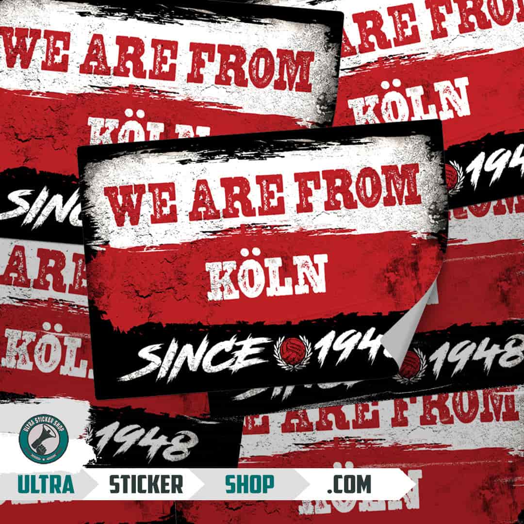 We are from Köln since 1948 Stickers