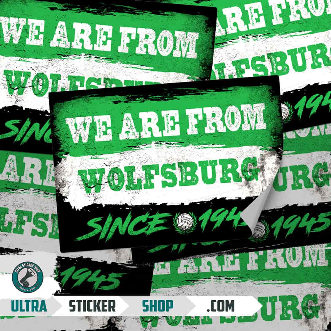 We are from Wolfsburg since 1945 Stickers