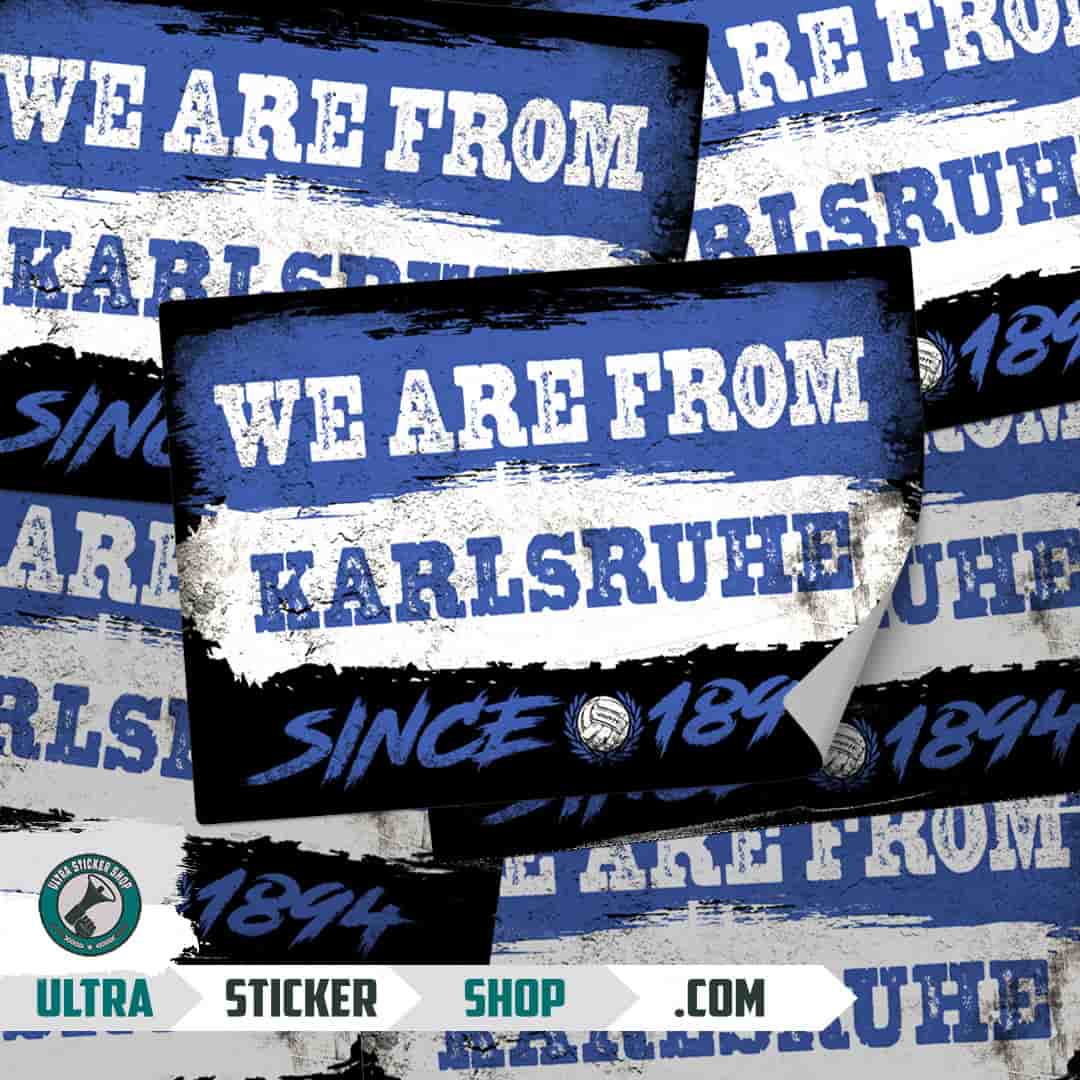We are from Karlsruhe since 1894 Stickers