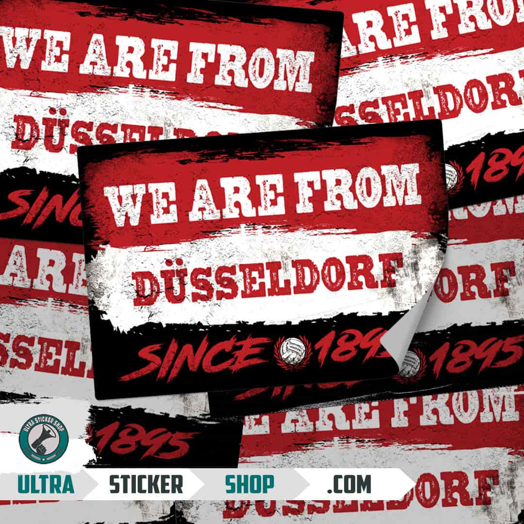 We are from Düsseldorf since 1895 Stickers