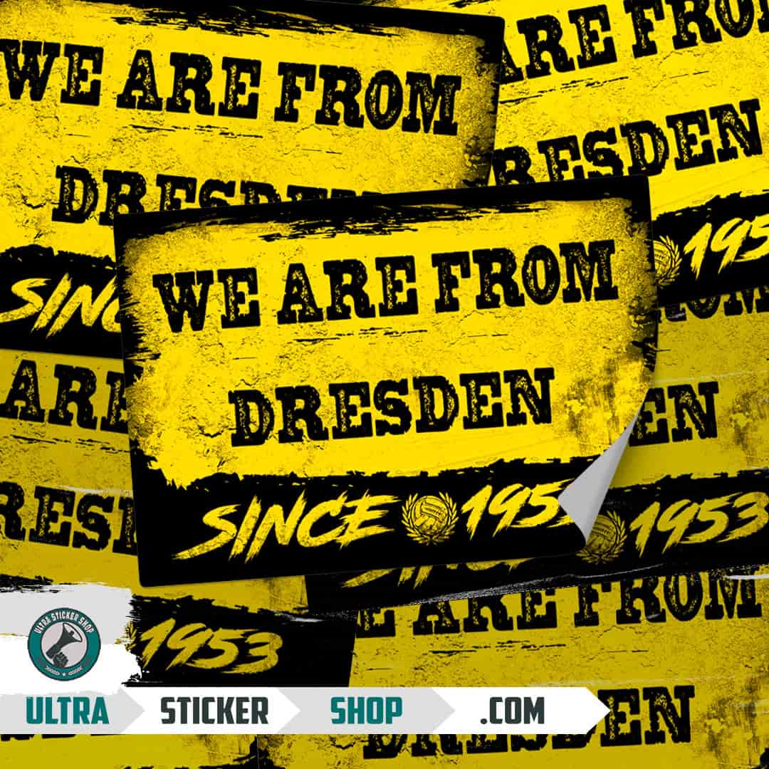 We are from Dresden since 1953 Stickers