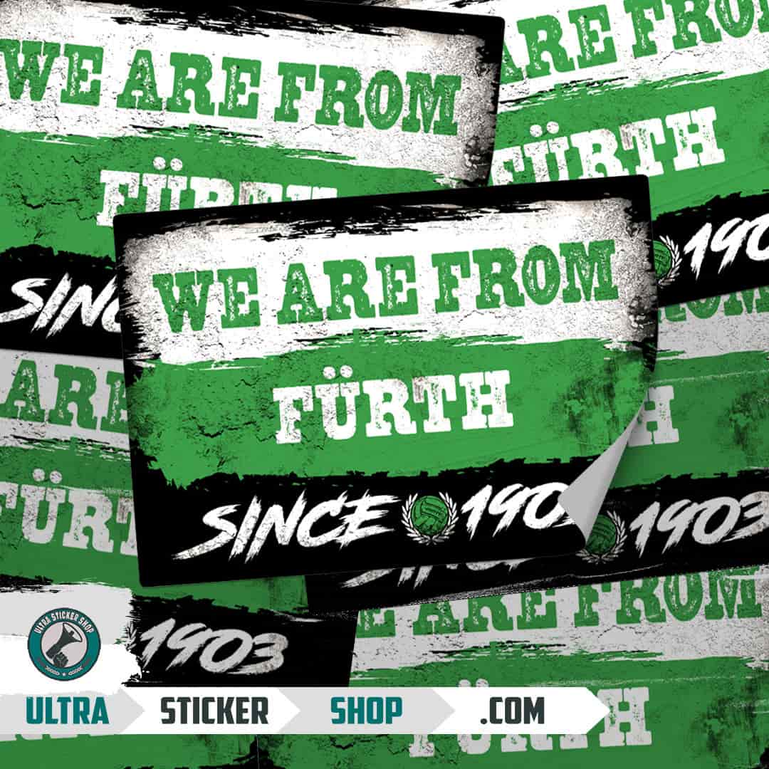 We are from Fürth since 1903 Stickers