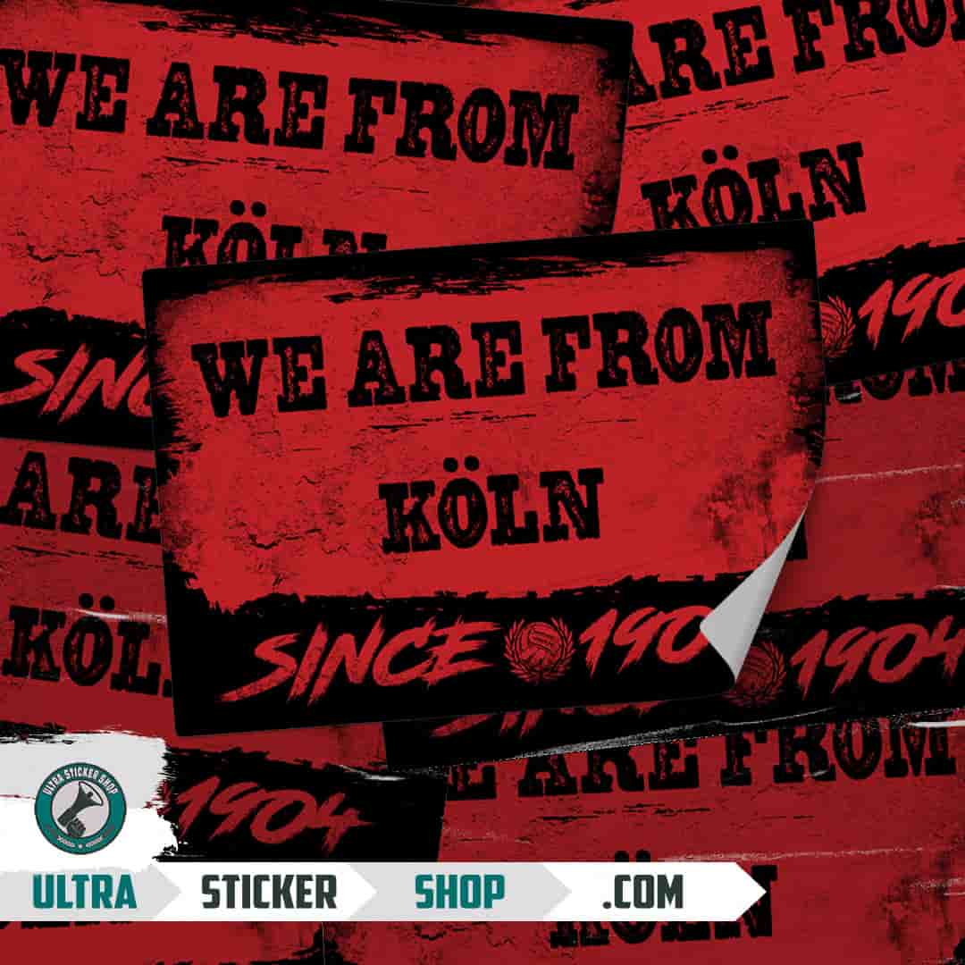 We are from Köln since 1904 Stickers