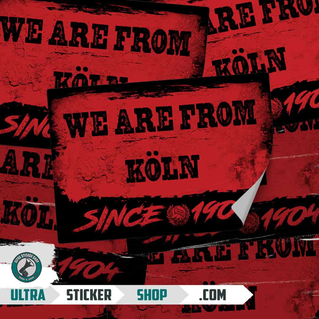 We are from Köln since 1904 Stickers