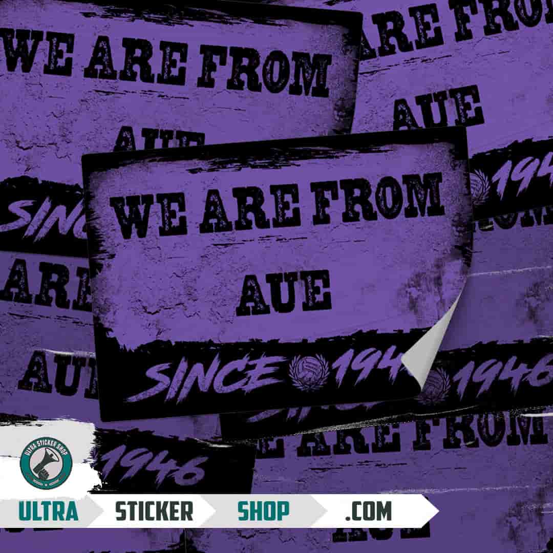 We are from Aue since 1946 Stickers