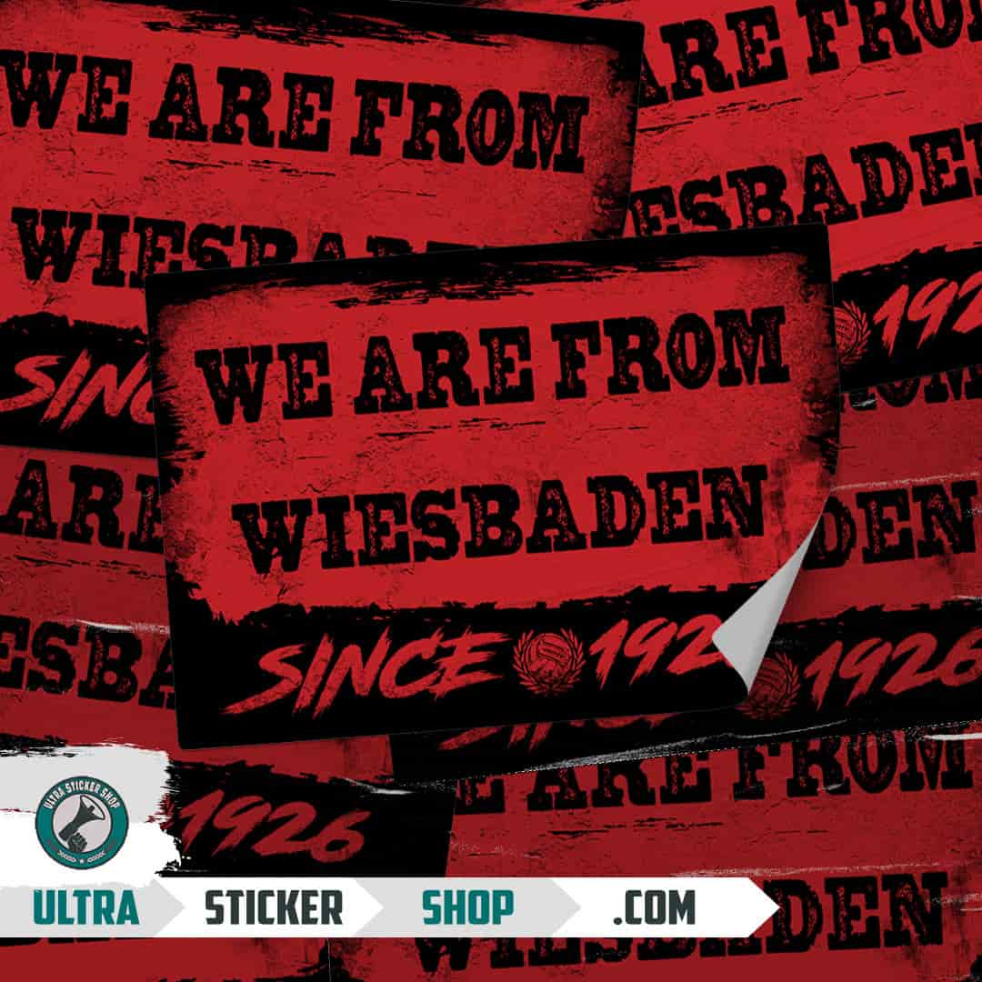 We are from Wiesbaden since 1926 Stickers