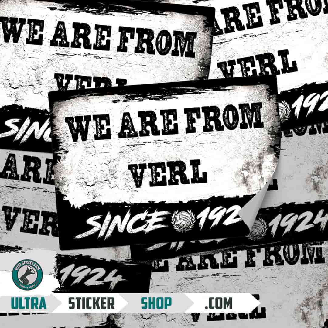 We are from Verl since 1924 Stickers