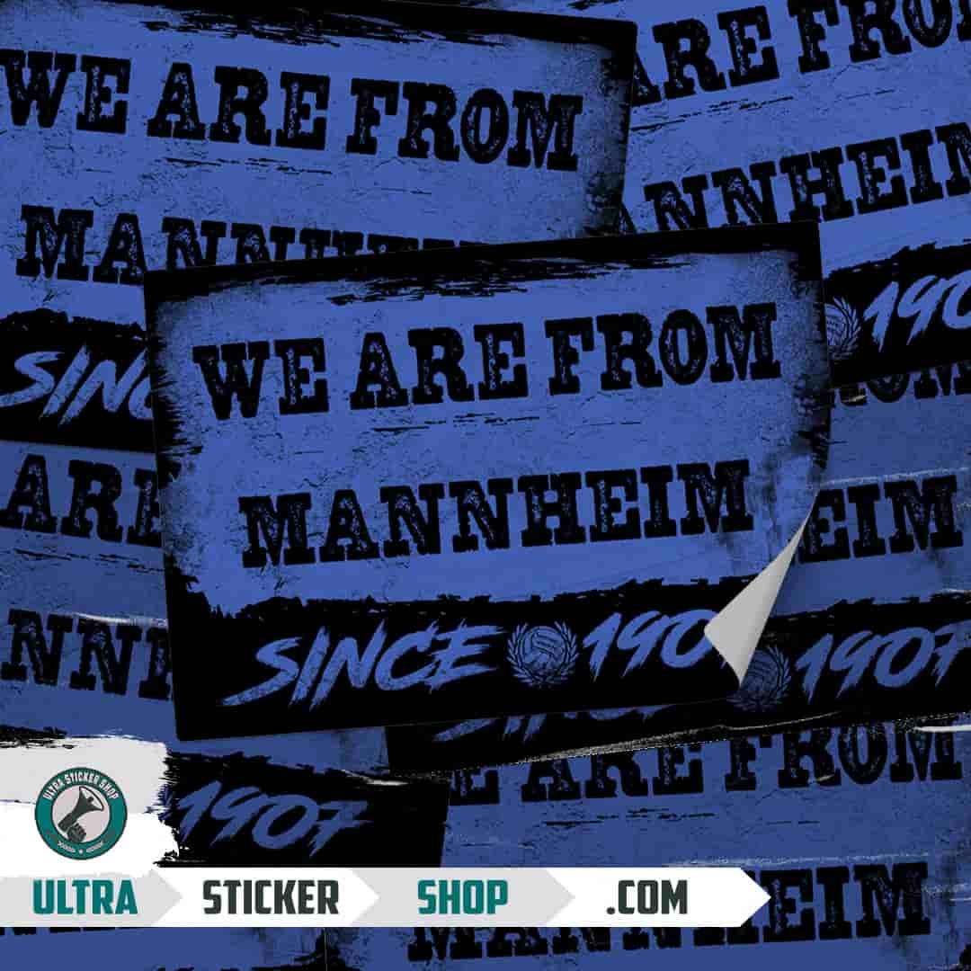 We are from Mannheim since 1907 Stickers