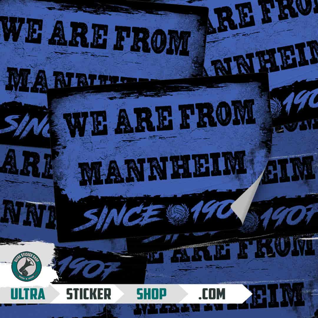 We are from Mannheim since 1907 Stickers