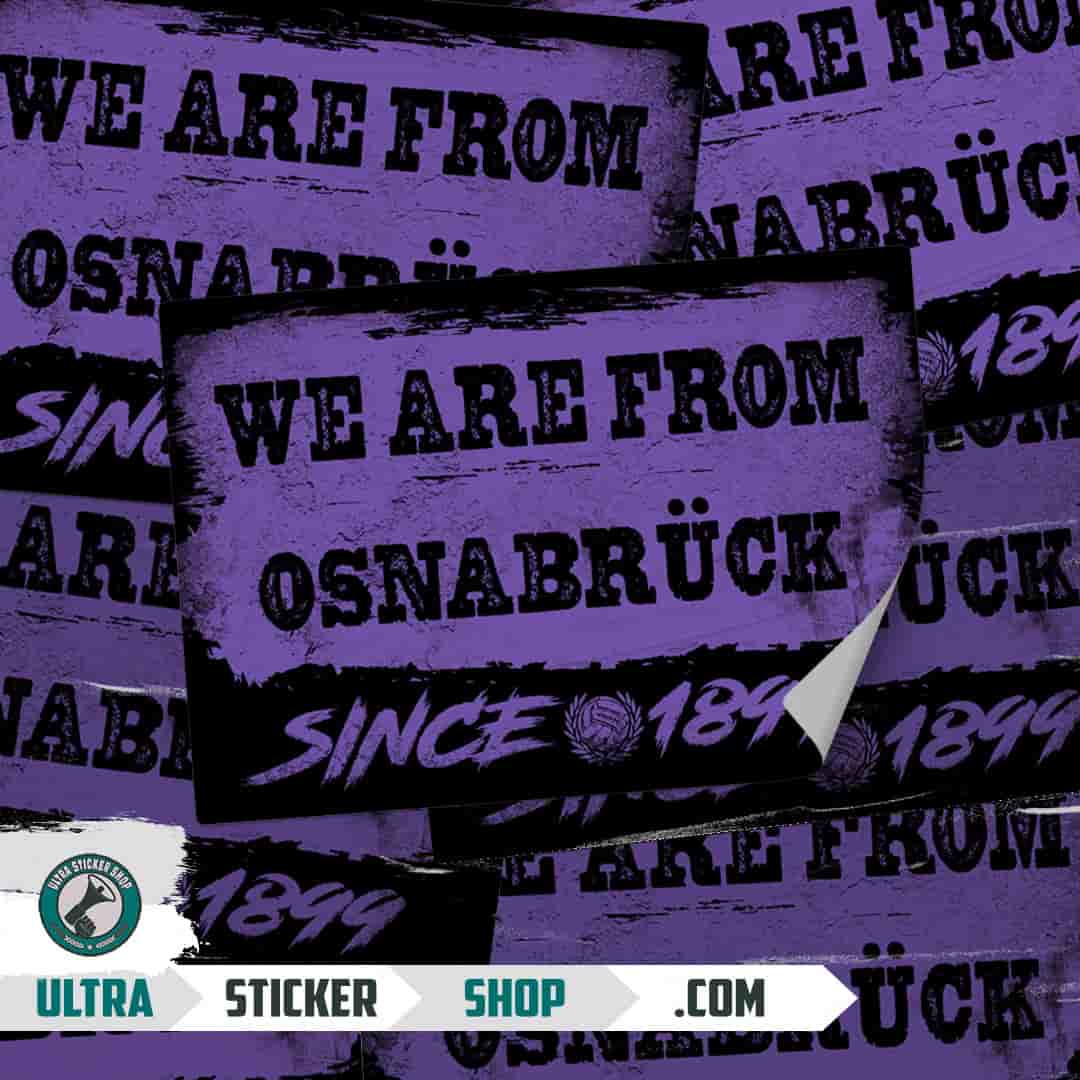 We are from Osnabrück since 1899 Stickers