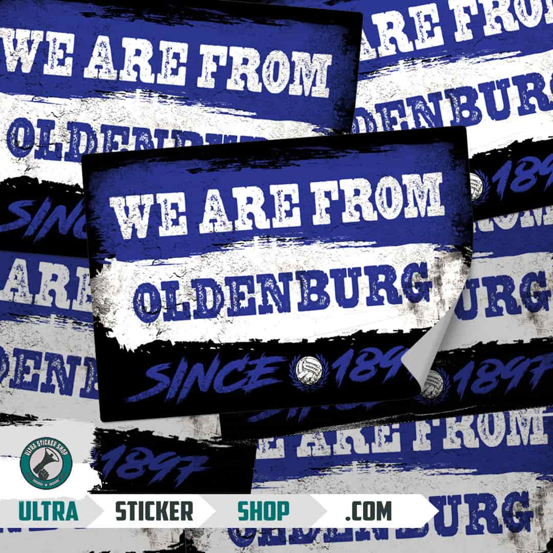 We are from Oldenburg since 1897 Stickers