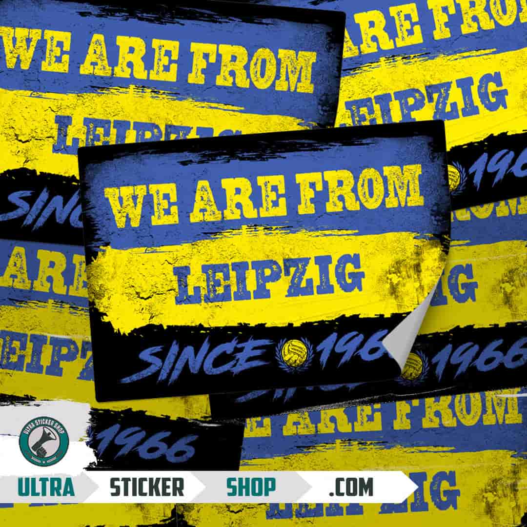 We are from Leipzig since 1966 Stickers