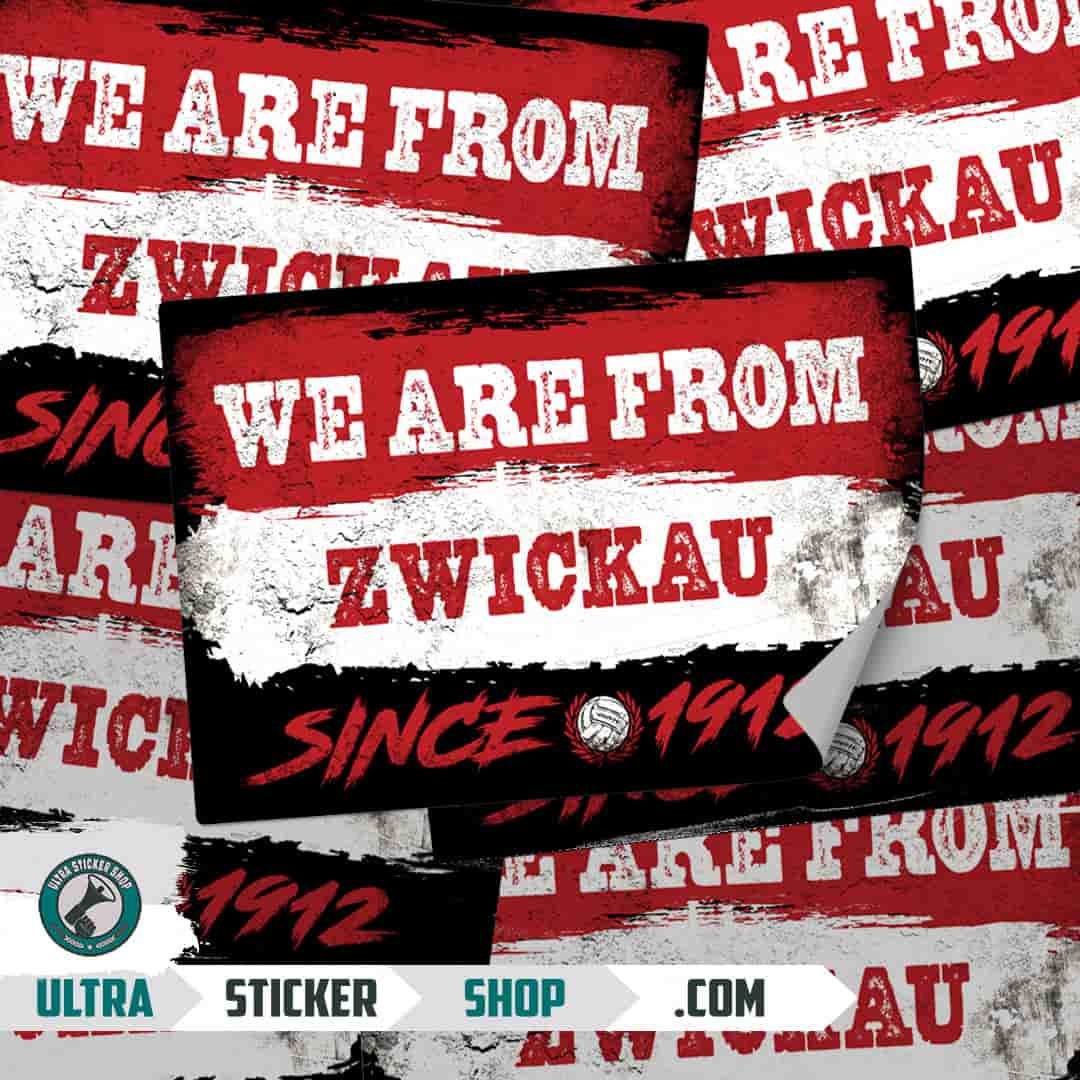 We are from Zwickau since 1912 Stickers