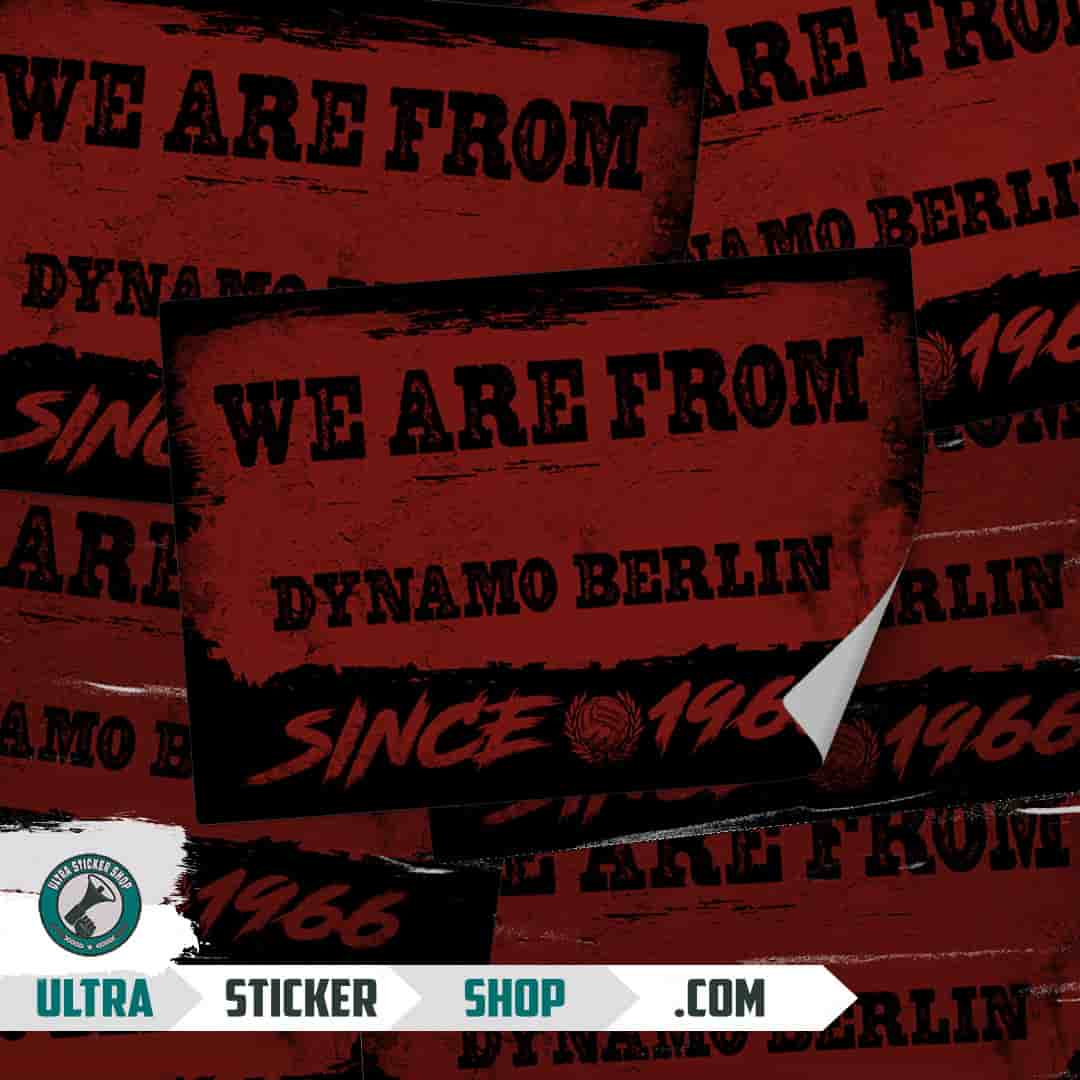 We are from Dynamo Berlin since 1966 Stickers