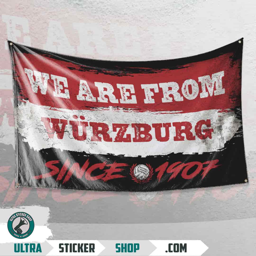 We are from Würzburg since 1907 Flag