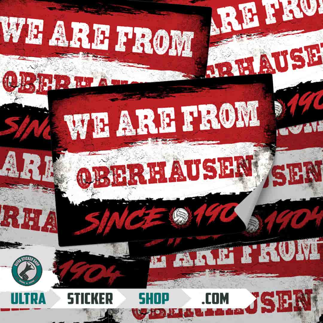 We are from Oberhausen since 1904 Stickers