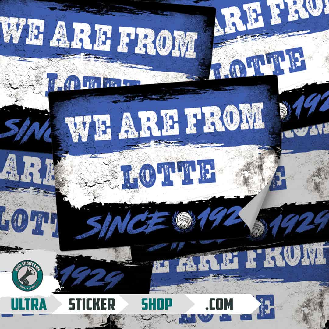 We are from Lotte since 1929 Stickers