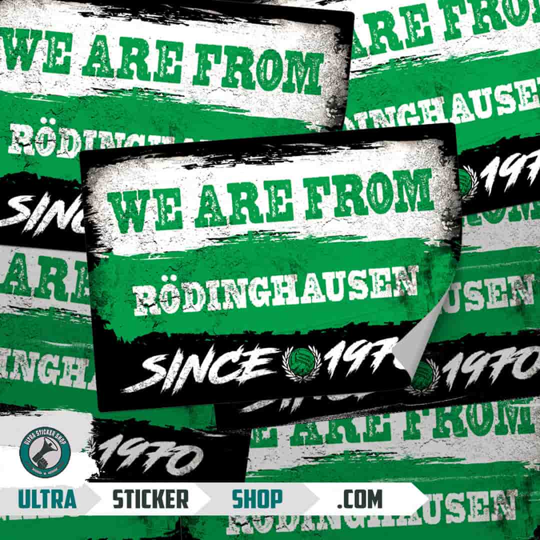 We are from Rödinghausen since 1970 Stickers