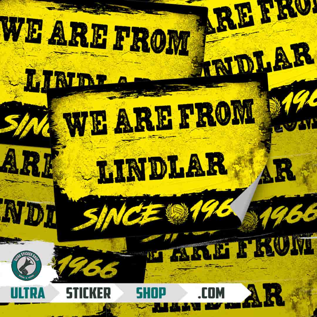 We are from Lindlar since 1966 Stickers