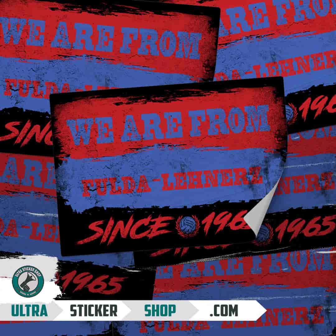 We are from Fulda-Lehnerz since 1965 Stickers