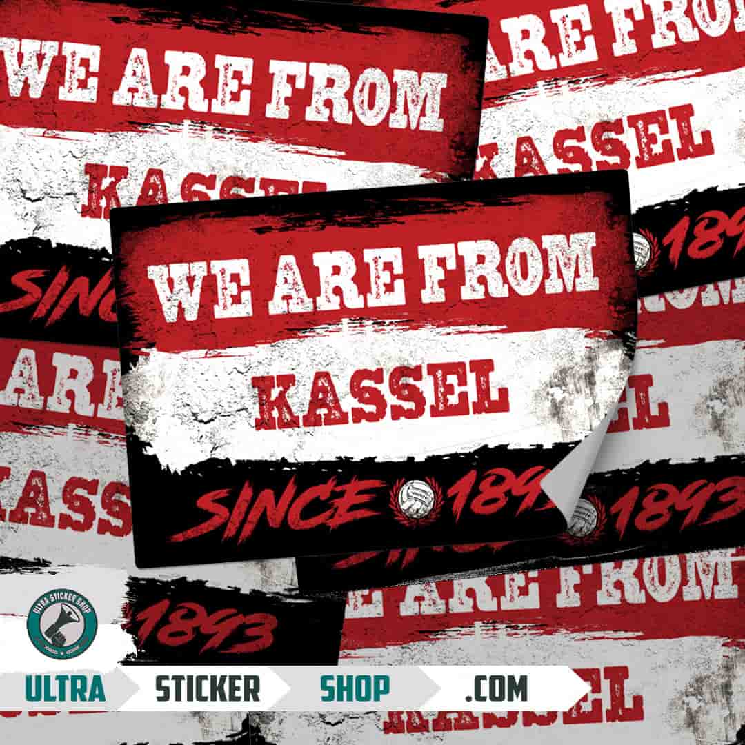 We are from Kassel since 1893 Stickers