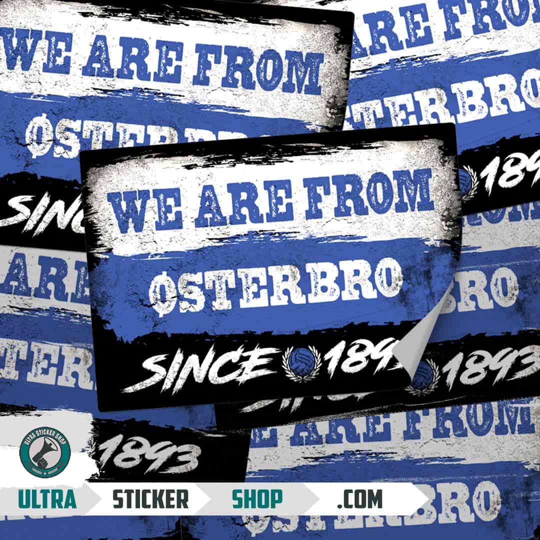 We are from Østerbro since 1893 Stickers