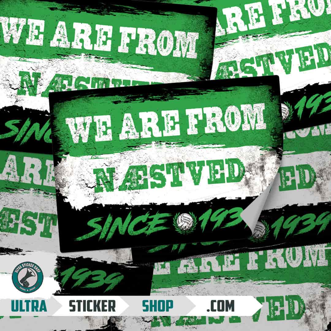 We are from Næstved since 1939 Stickers