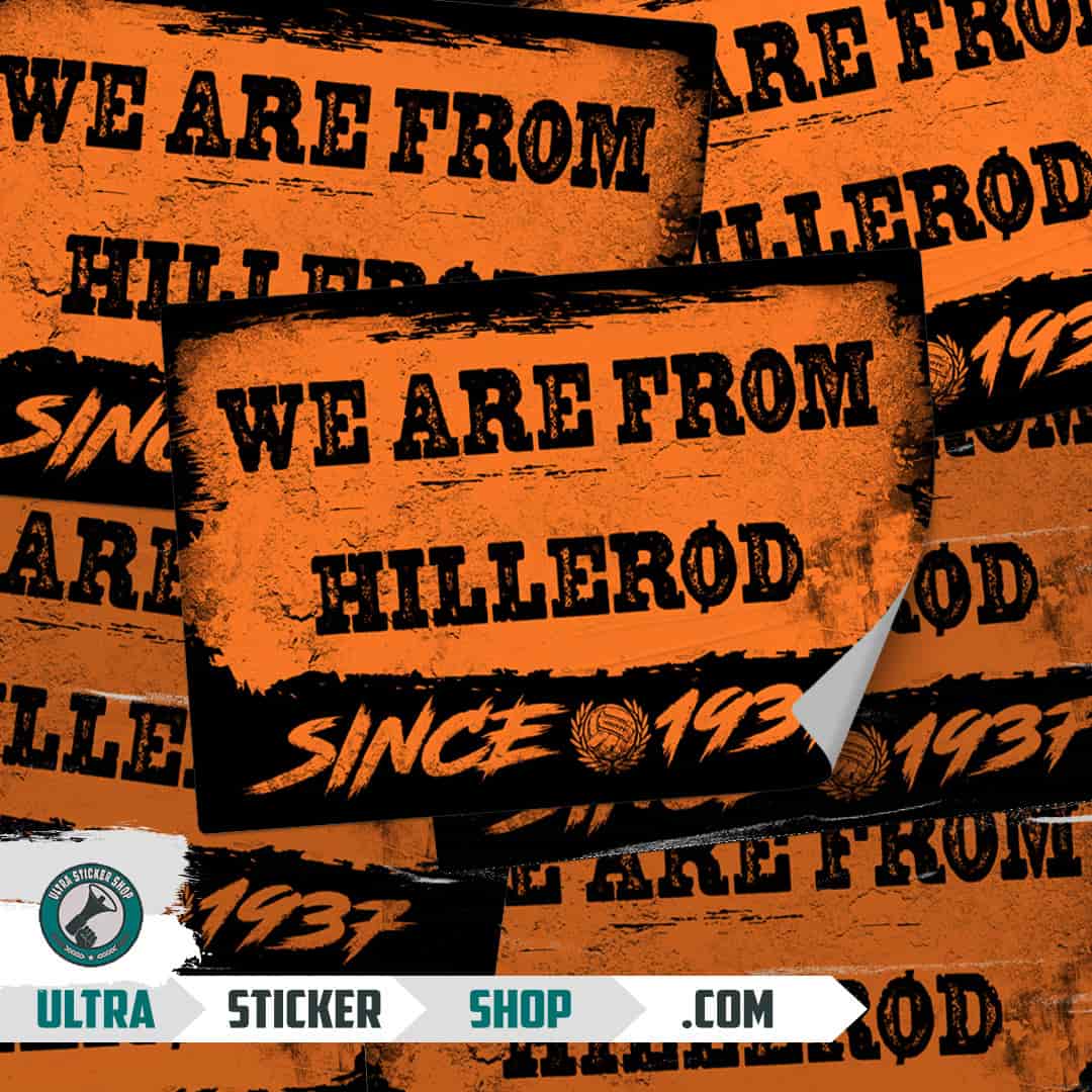 We are from Hillerød since 1937 Stickers