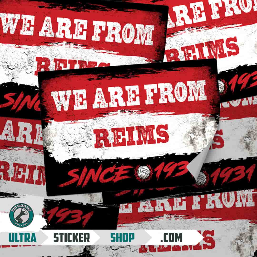 We are from Reims since 1931 Stickers