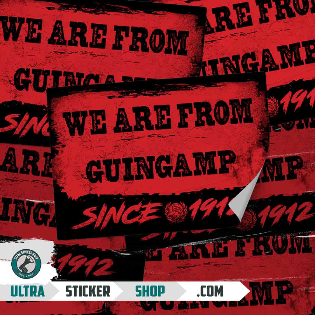 We are from Guingamp since 1912 Stickers