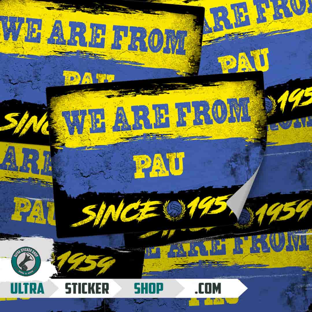 We are from Pau since 1959 Stickers