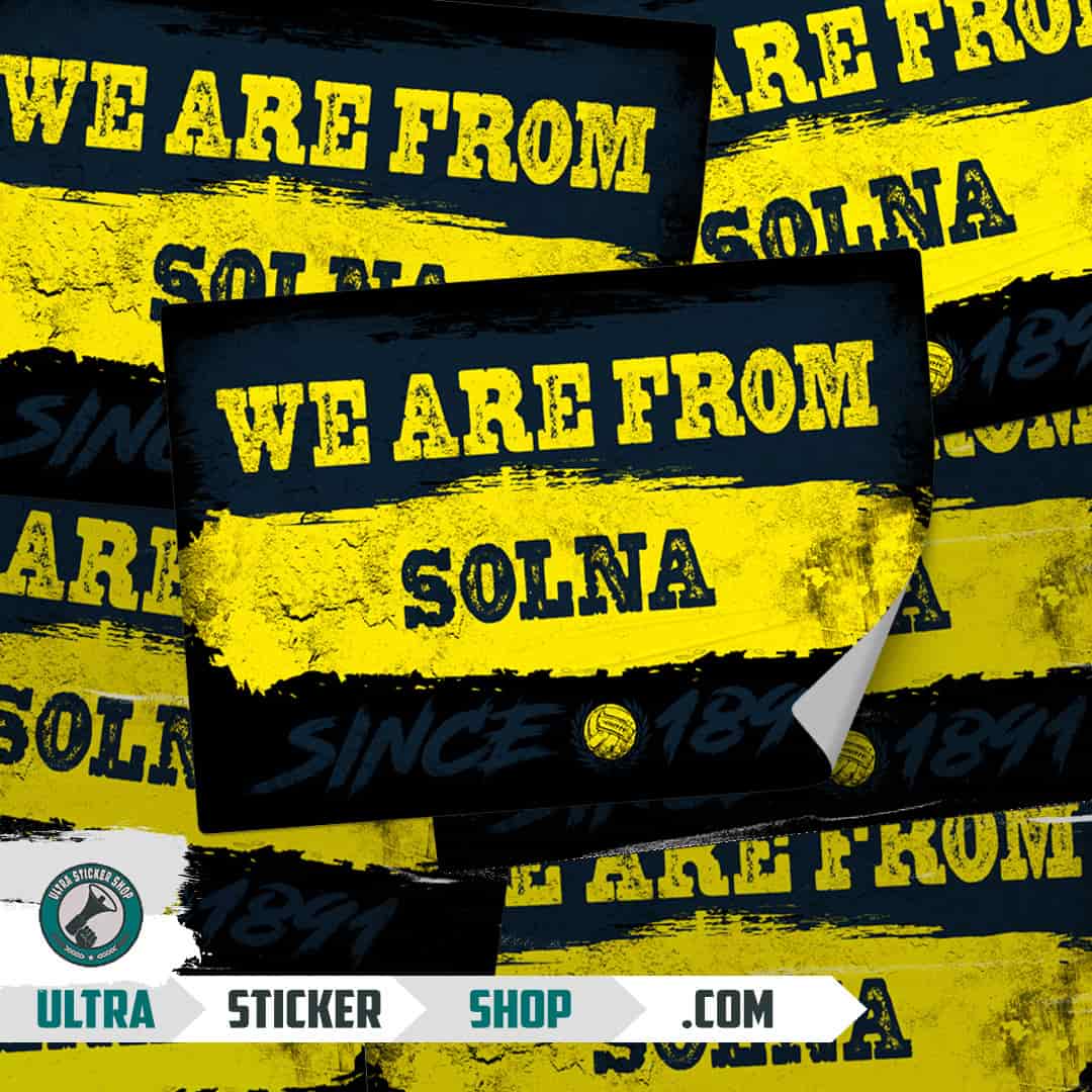 We are from Solna since 1891 Stickers