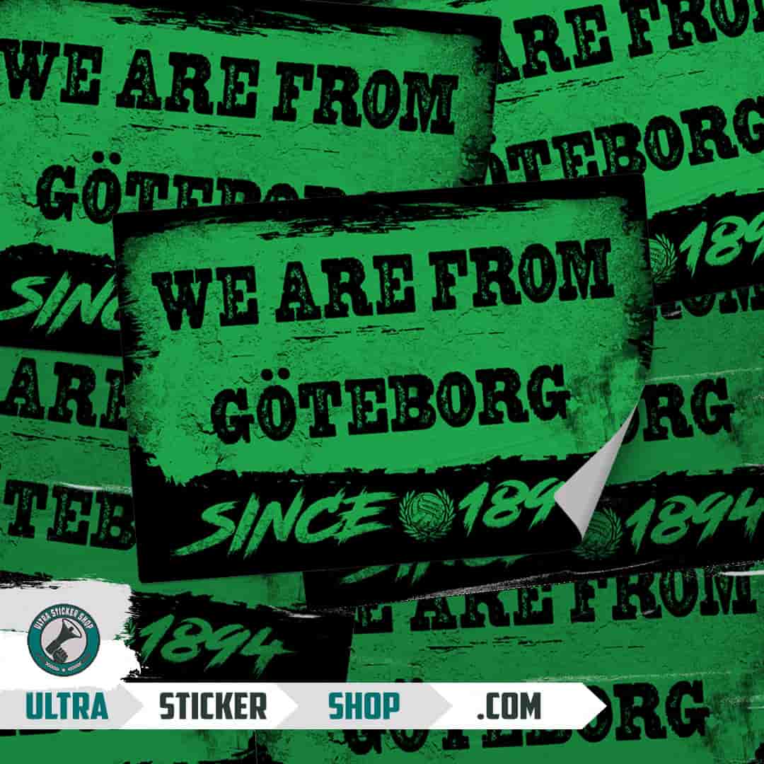 We are from Göteborg since 1894 Stickers