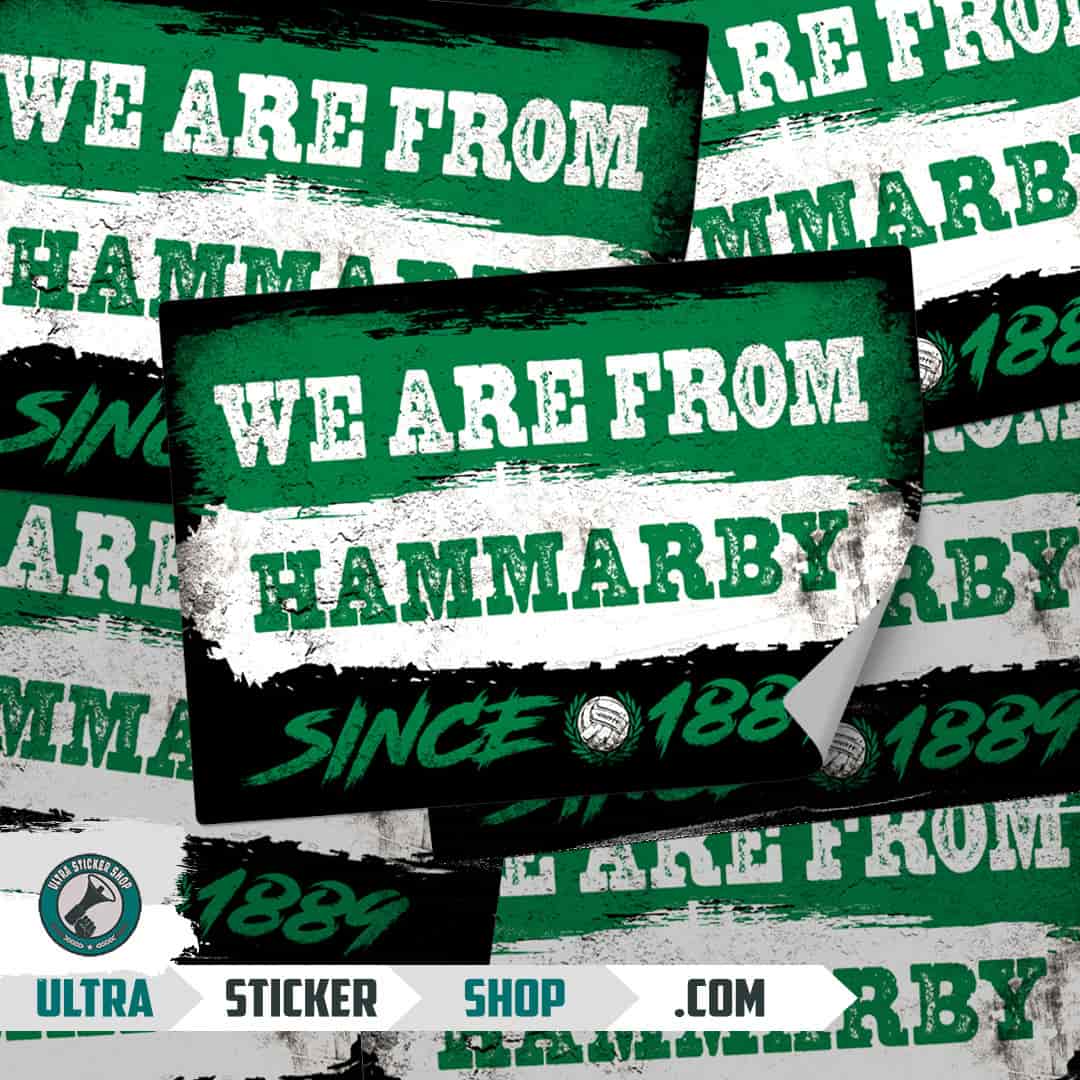 We are from Hammarby since 1889 Stickers