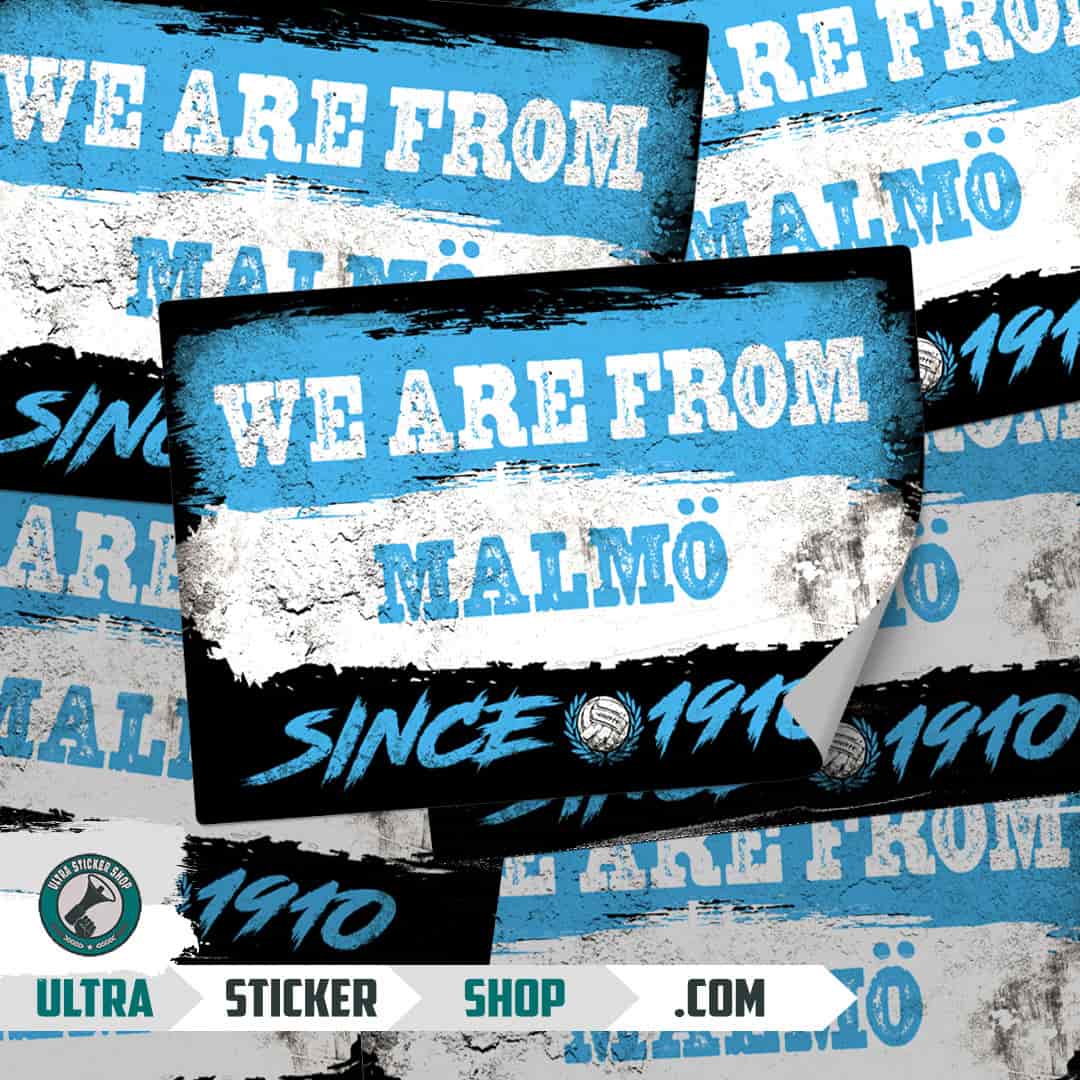 We are from Malmö since 1910 Stickers