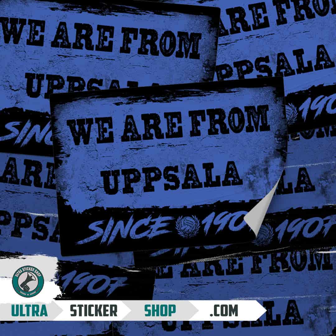 We are from Uppsala since 1907 Stickers