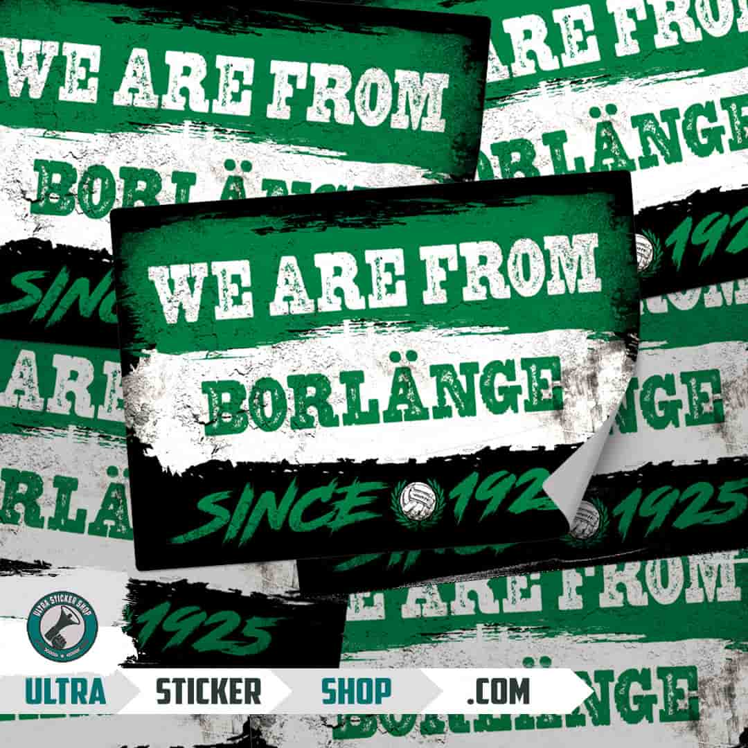 We are from Borlänge since 1925 Stickers