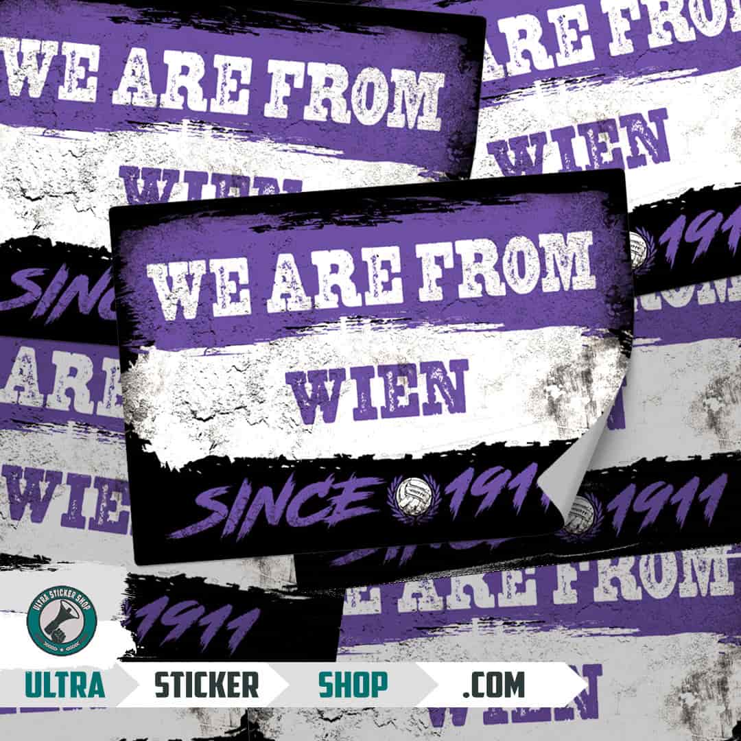 We are from Wien since 1911 Stickers