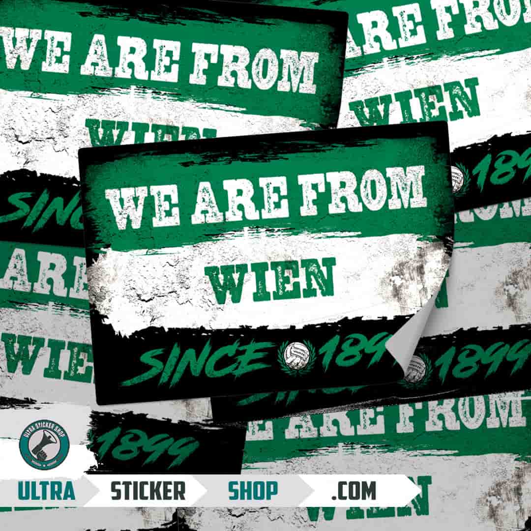 We are from Wien since 1899 Stickers