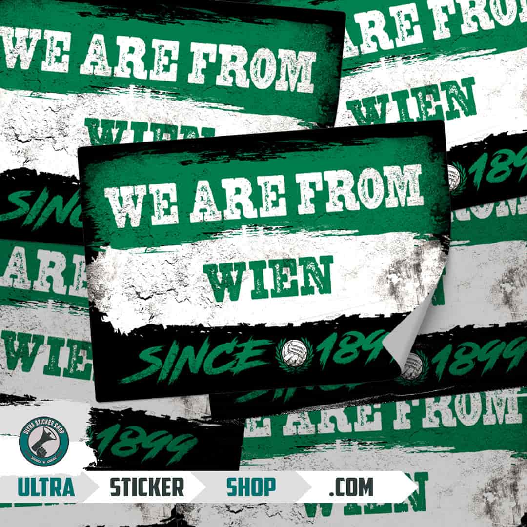 We are from Wien since 1899 Stickers